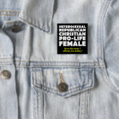 攻撃的な共和党の女性キリスト教徒のバッジピン 缶バッジ (インサイチュ)
