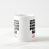 攻撃的な共和党の男性キリスト教のマグカップのユーモア コーヒーマグカップ (中央)