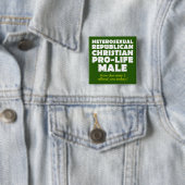 攻撃的な共和党男性キリスト教徒のバッジピン 缶バッジ (インサイチュ)