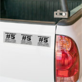 攻撃的な失読症の事実 バンパーステッカー (トラック上)