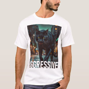 攻撃的な猫 Tシャツ