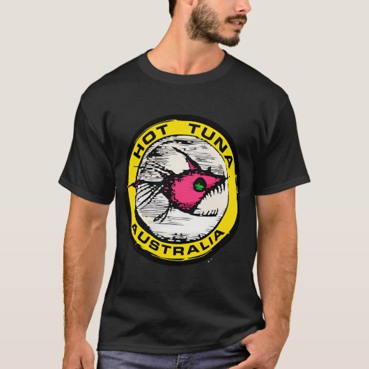 攻撃的な魚の紋章ミュージック Tシャツ (正面)
