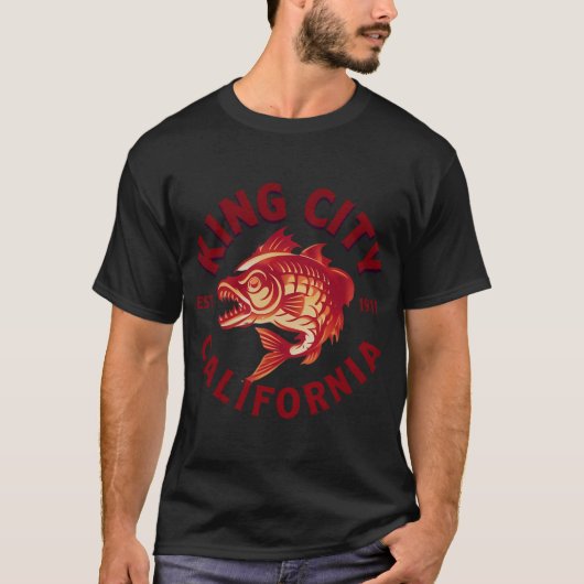 攻撃的な魚 Tシャツ (正面)