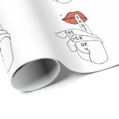 攻撃的なTシャツを締めて下さい ラッピングペーパー (ロールコーナー)