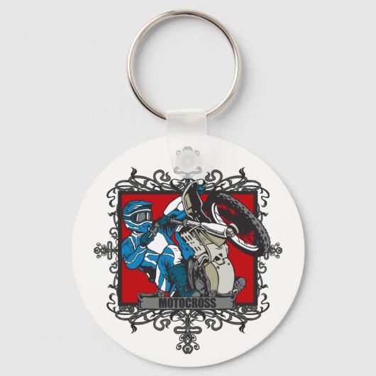 攻撃的モトクロス キーホルダー (正面)