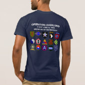 攻撃開始日操作の大君主「第二次世界大戦" Tシャツ (裏面)