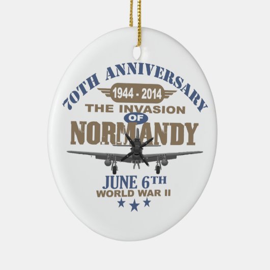 攻撃開始日第70記念日のノルマンディー上陸作戦 セラミックオーナメント (右)