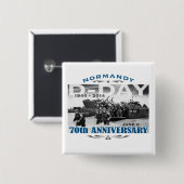 攻撃開始日第70記念日のノルマンディー上陸作戦 缶バッジ (正面&裏面)