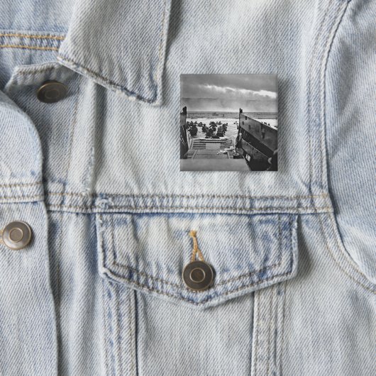 攻撃開始日- 1944年のノルマンディーの侵入 缶バッジ (インサイチュ)