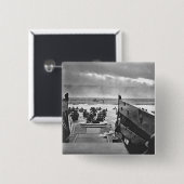 攻撃開始日- 1944年のノルマンディーの侵入 缶バッジ (正面&裏面)