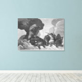 攻撃 キャンバスプリント (インサイチュ (ウッドフロア))