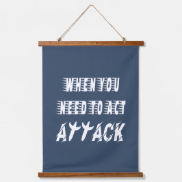 攻撃 吊り下げ型タペストリー