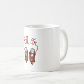 攻転が撃的なRollerbladeマグ コーヒーマグカップ (正面右)