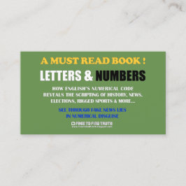 放して下さい真実/手紙及び数(プロモーション)を見つけるために 名刺