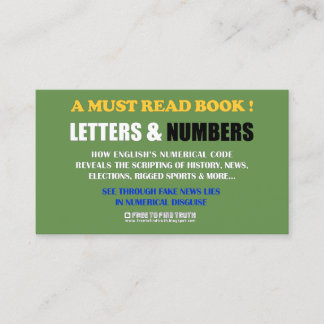 放して下さい真実/手紙及び数(プロモーション)を見つけるために 名刺