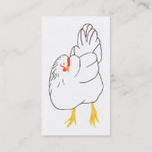 放し飼いにの食べ物を与えられる穀物オーガニックな名刺卵を投げつけます 名刺 (裏面)