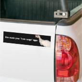 放し飼いの神話 バンパーステッカー (トラック上)