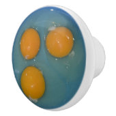 放し飼いの鶏は陶磁器のノブに卵を投げつけます セラミックノブ (右)