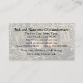 放し飼いの黒い雌鶏 名刺 (裏面)