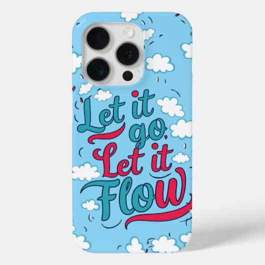 放し、流す – 優しい癒しの引用文 Case-Mate iPhoneケース (裏面)