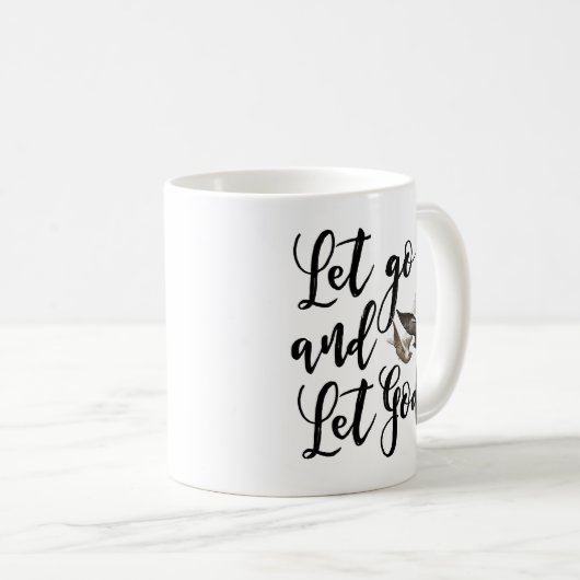 放し、神のマグの聖なる書物、経典の引用文を許可して下さい コーヒーマグカップ (正面右)