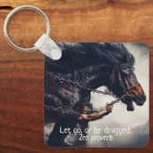 「放せよ」と強力な馬 キーホルダー (正面)