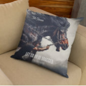 「放せ、引っ張られよ」と強力な馬 クッション