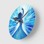 放っておいて ラウンド壁時計 (傾斜)