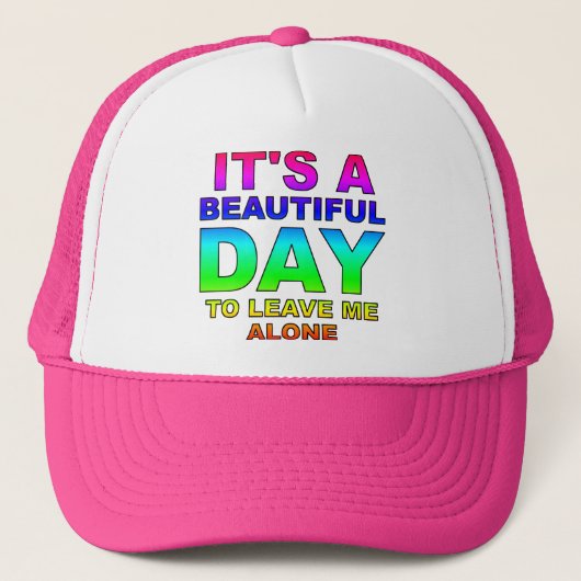 放っておいて Funny Ball Cap Trucker Hat キャップ (正面)