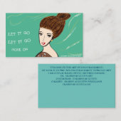 放っておけ、放っておけ、先に進む 名刺 (正面/裏面)