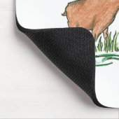 放任されたアメリカヘラジカ マウスパッド (コーナー)