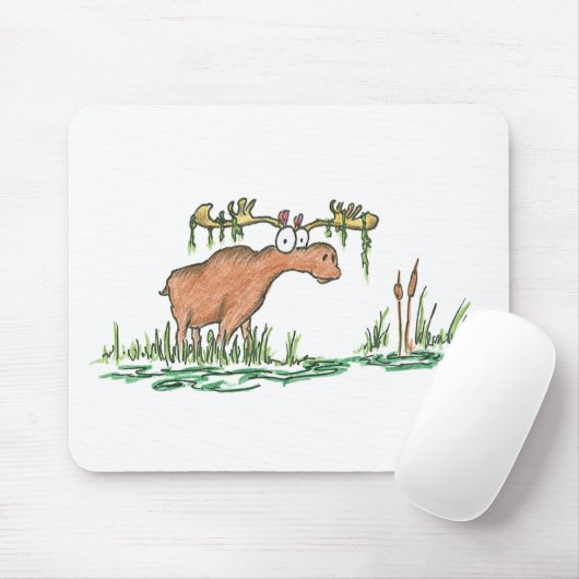放任されたアメリカヘラジカ マウスパッド (マウス)