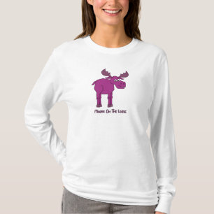 放任されたピンクのアメリカヘラジカ Tシャツ