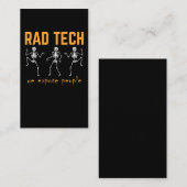 放射おもしろい線技師骨格X線放射線学 名刺 (正面/裏面)