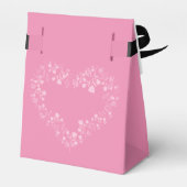 放射きらめく春開花結婚の フェイバーボックス (裏面サイド)