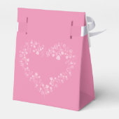 放射きらめく春開花結婚の フェイバーボックス (裏面サイド)