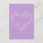 放射きらめく春開花 エンクロージャーカード (裏面)