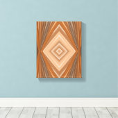 放射ねじ：カラーつながり キャンバスプリント (インサイチュ (ウッドフロア))