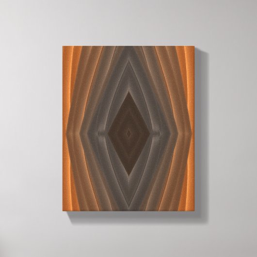 放射ねじ：カラーつながり キャンバスプリント (正面)