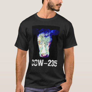 放射は白熱［赤熱］光を放つな牛頭部を覆いました Tシャツ
