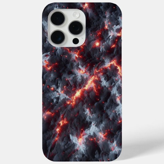 放射アッシュ迷彩柄、炎の爆発 Case-Mate iPhoneケース (裏面)
