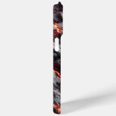 放射アッシュ迷彩柄、炎の爆発 Case-Mate iPhoneケース (裏面 / 右)
