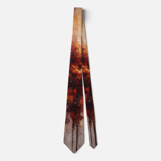 放射エネルギー爆発抽象芸術 ネクタイ (正面)
