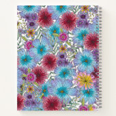 放射エレガント性ボヘミアの花のベビーの開花 ノートブック (裏面)