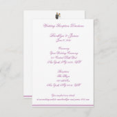 放射オーキ結婚ングの地図と方向 エンクロージャーカード (正面/裏面)