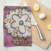 放射オーナメントI キッチンタオル (四つ折り)