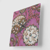 放射オーナメントI スクエア壁時計 (傾斜)