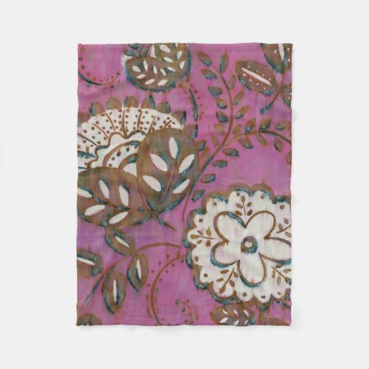 放射オーナメントI フリースブランケット (正面)