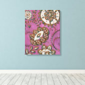 放射オーナメントII キャンバスプリント (インサイチュ (ウッドフロア))