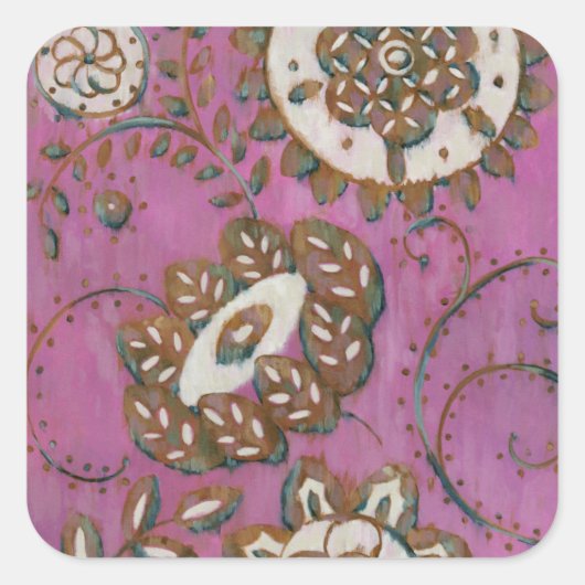 放射オーナメントII スクエアシール (正面)